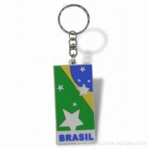 3D or 2D Soft PVC Keychain, Customized Logos and Colors are Accepted